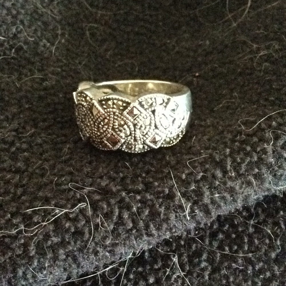 Judith jack vintage marcasite ring